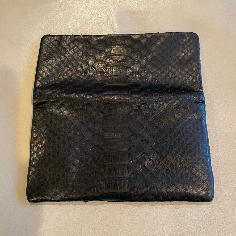 Genuine Python Leather Wallet Paris Boutique Unus… - image 3